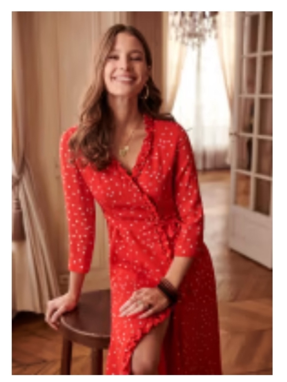 Sezane, silk dress, lining: cotton, size 36